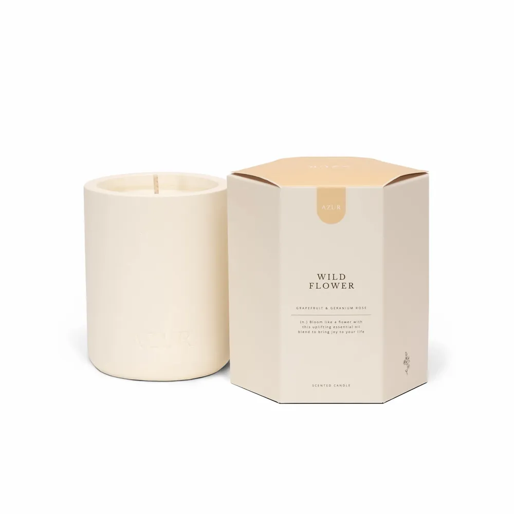 Bougies - Wild Flower | bougie parfumée - AZUR NATURAL BODY CARE