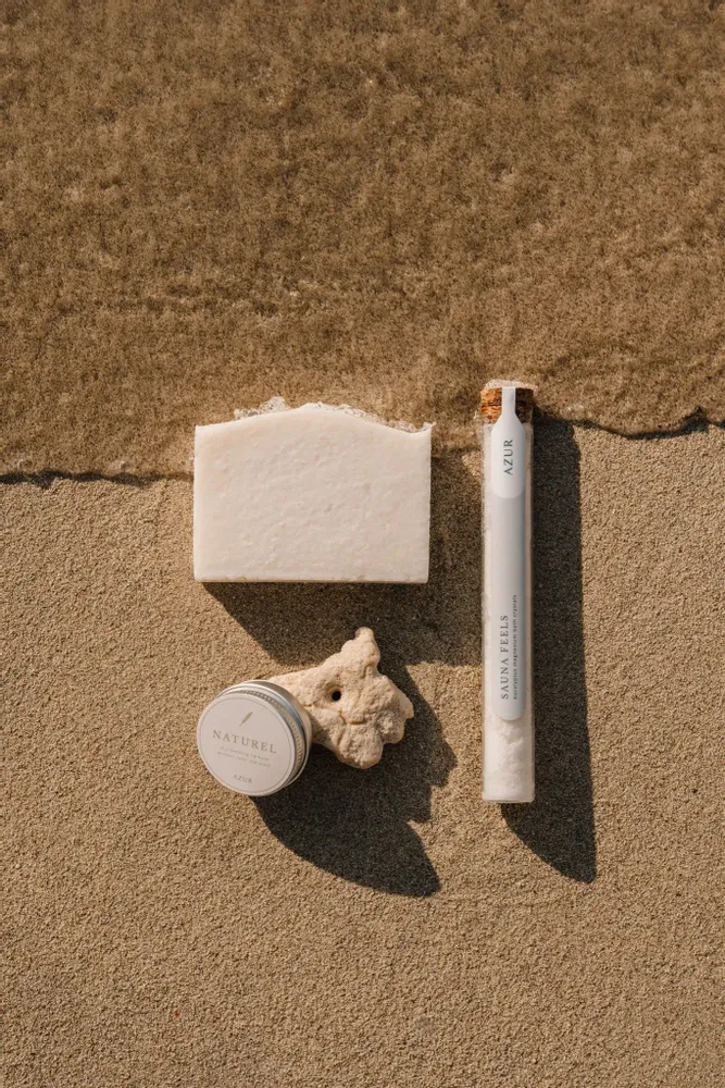 Savons - SAUNA FEELS | barre corporelle au sel - AZUR NATURAL BODY CARE