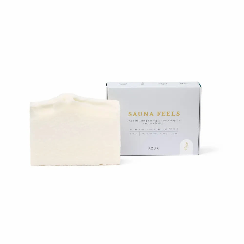 Savons - SAUNA FEELS | barre corporelle au sel - AZUR NATURAL BODY CARE