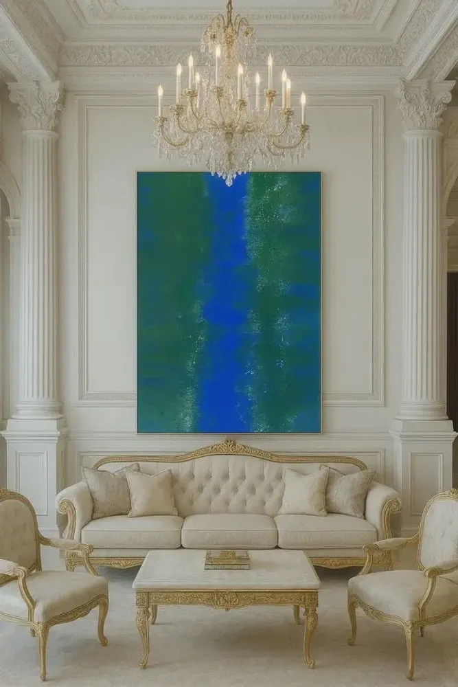 Tableaux - "JungleMirror" – toile acrylique/resin grand format (146 x 89 cm) - TURIK&ART (KSENIIA TURIK)