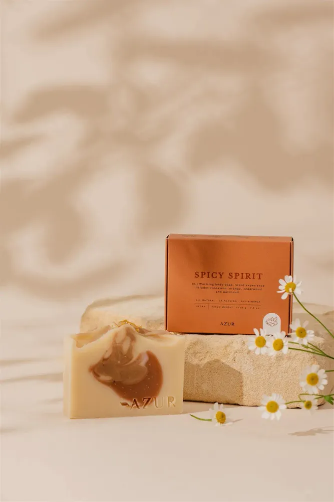 Savons - SPICY SPIRIT | barre pour le corps | savon naturel - AZUR NATURAL BODY CARE