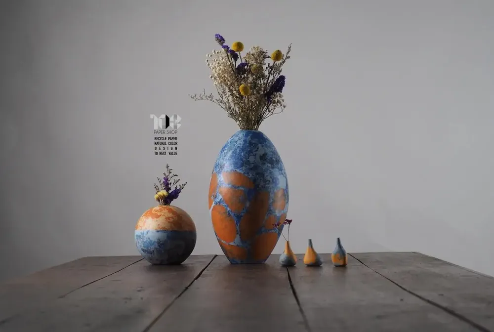Objets de décoration - OUR DESIGN RESTORES LIFE TO RECYCLE PAPER AND OTHER NATURAL MATERIALS. - 103PAPER SHOP