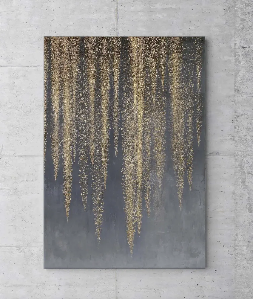 Office design and planning - « Wisteria » Series of handmade textured abstract paintings - MATISS ART STUDIO