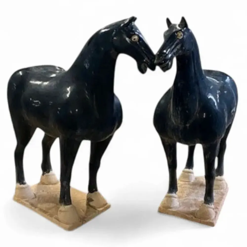 Sculptures, statuettes et miniatures - Statue Cheval de céramique - PAGODA INTERNATIONAL