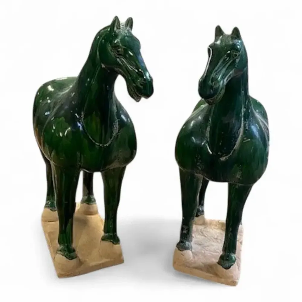 Sculptures, statuettes et miniatures - Statue Cheval de céramique - PAGODA INTERNATIONAL