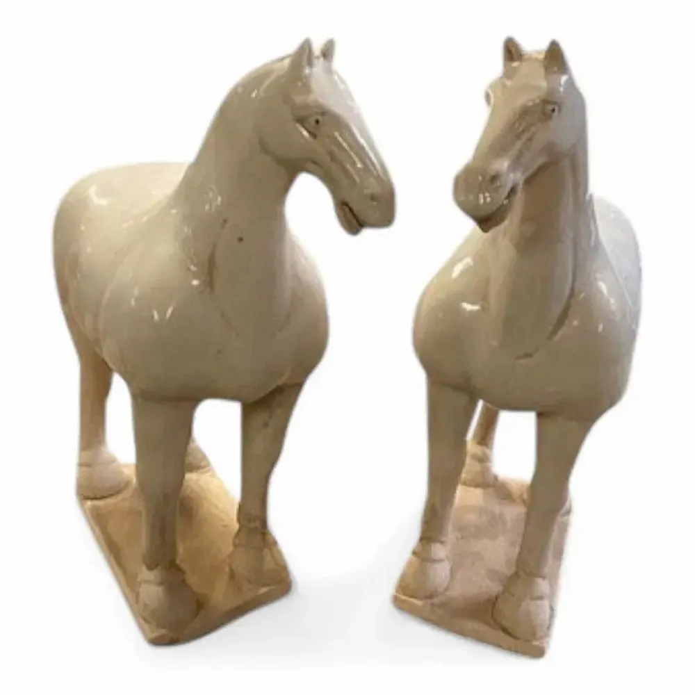 Sculptures, statuettes et miniatures - Statue Cheval de céramique - PAGODA INTERNATIONAL