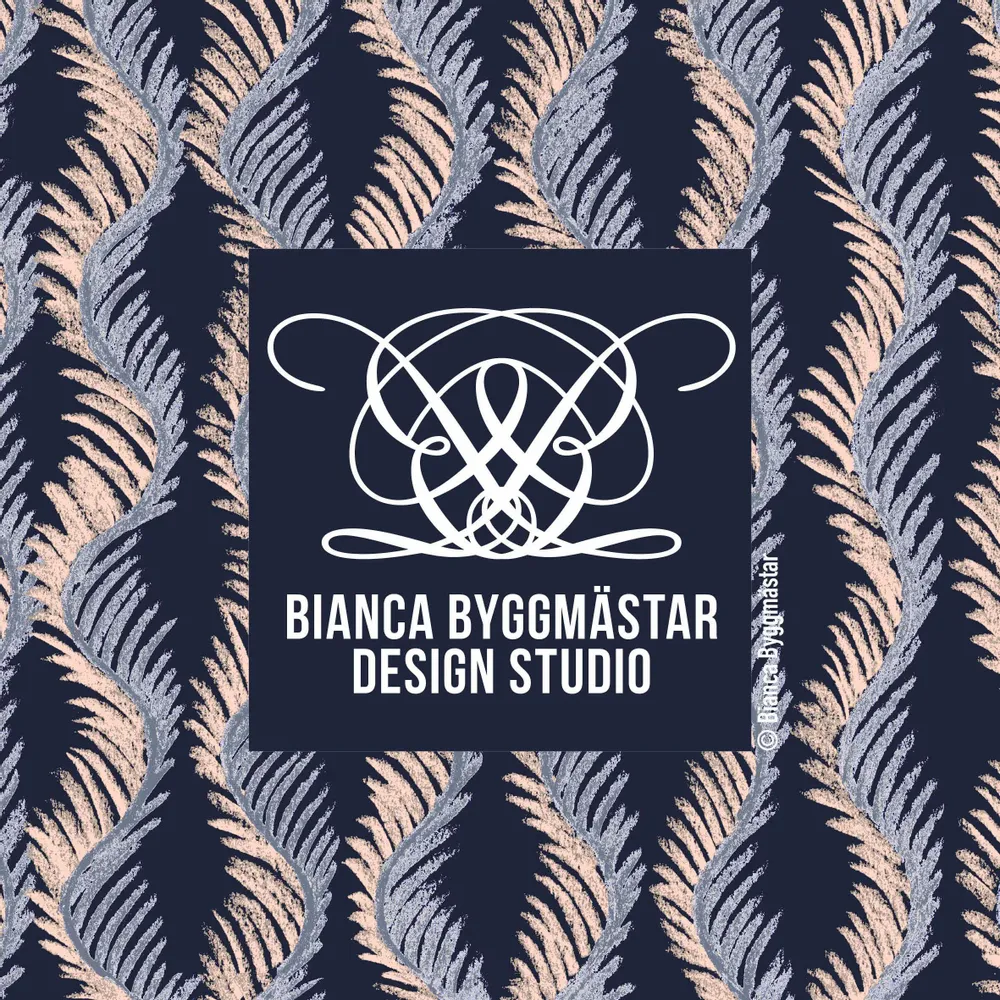 Textile and surface design - Palm Stripes - BIANCA BYGGMÄSTAR