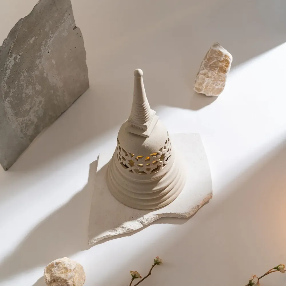 Candlesticks and candle holders - The En-Lightening Stupa - WAT ABOUT SIAM