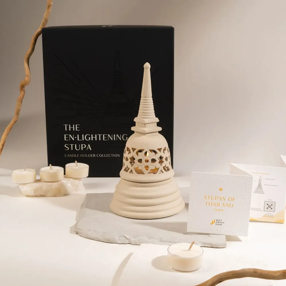 Candlesticks and candle holders - The En-Lightening Stupa - WAT ABOUT SIAM
