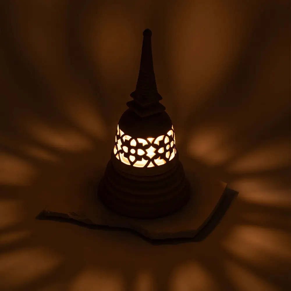 Candlesticks and candle holders - The En-Lightening Stupa - WAT ABOUT SIAM