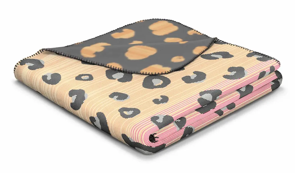 Throw blankets - Kids blanket Wild Leo - BIEDERLACK