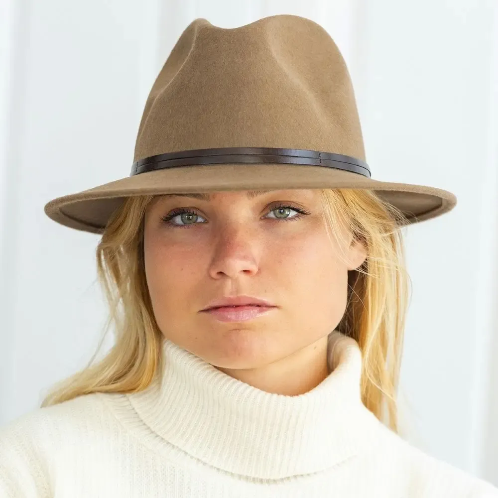 Hats - Chapeau feutre bord large GALON ETHNIC - TRAVAUX EN COURS...