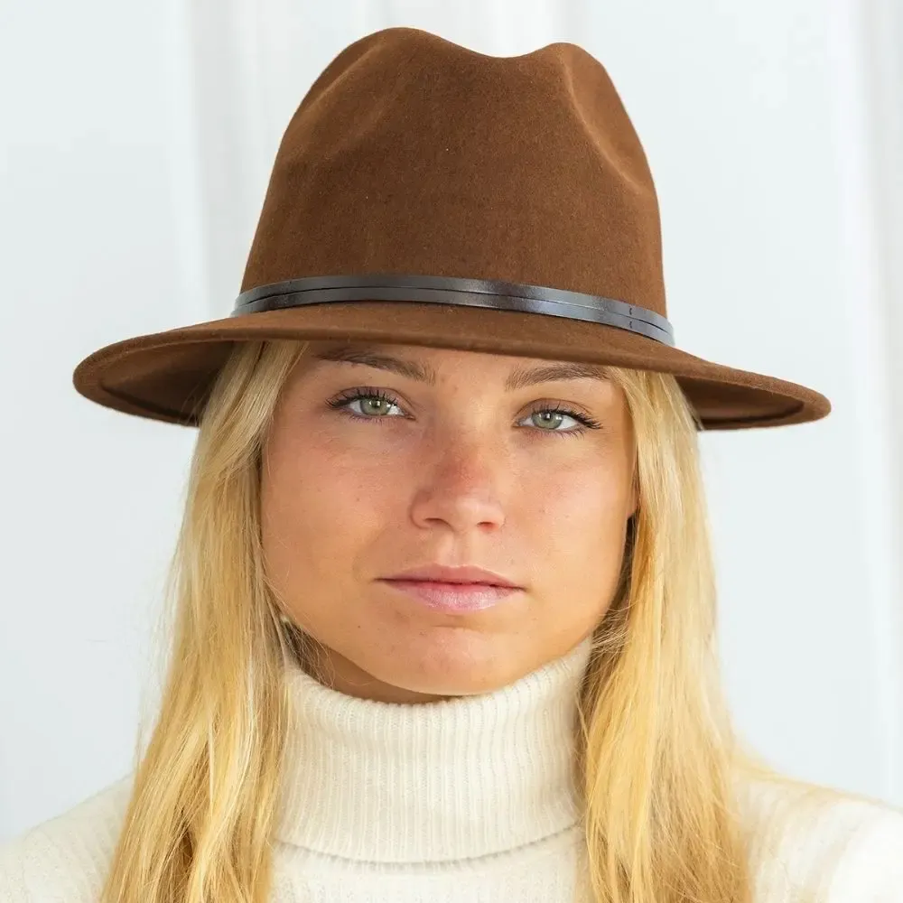 Hats - Chapeau feutre bord large GALON ETHNIC - TRAVAUX EN COURS...