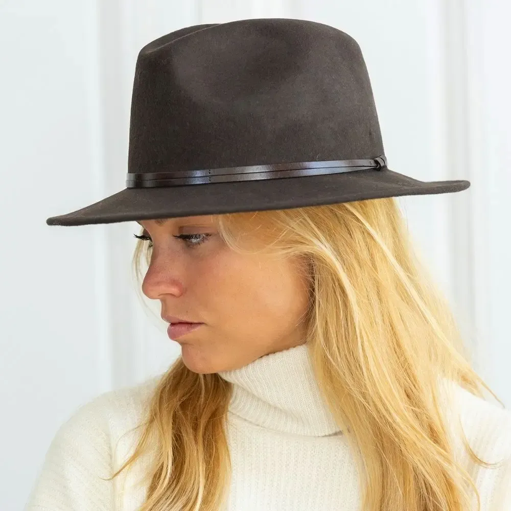 Hats - Chapeau feutre bord large GALON ETHNIC - TRAVAUX EN COURS...