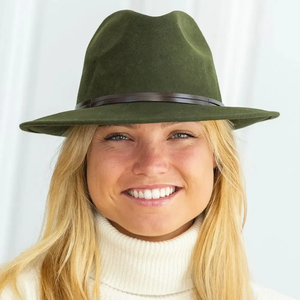 Hats - Chapeau feutre bord large GALON ETHNIC - TRAVAUX EN COURS...