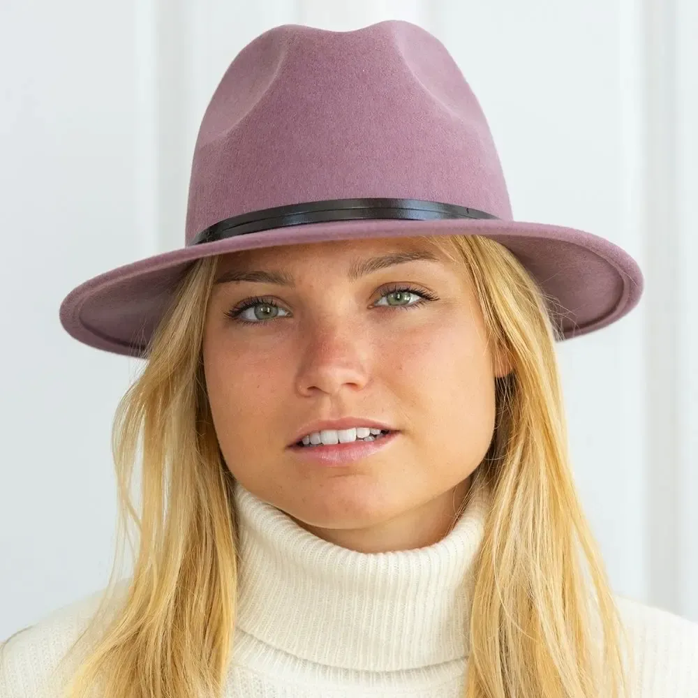 Hats - Chapeau feutre bord large GALON ETHNIC - TRAVAUX EN COURS...