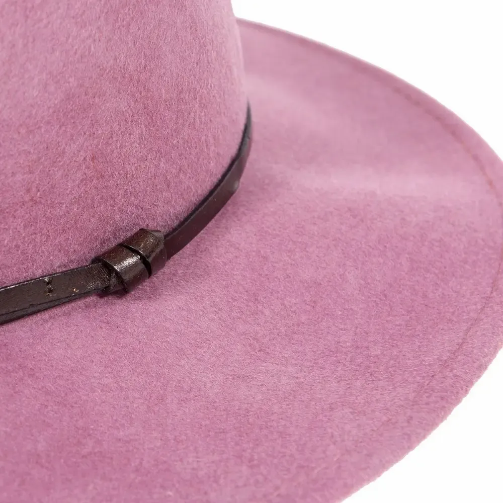 Hats - Chapeau feutre bord large GALON ETHNIC - TRAVAUX EN COURS...