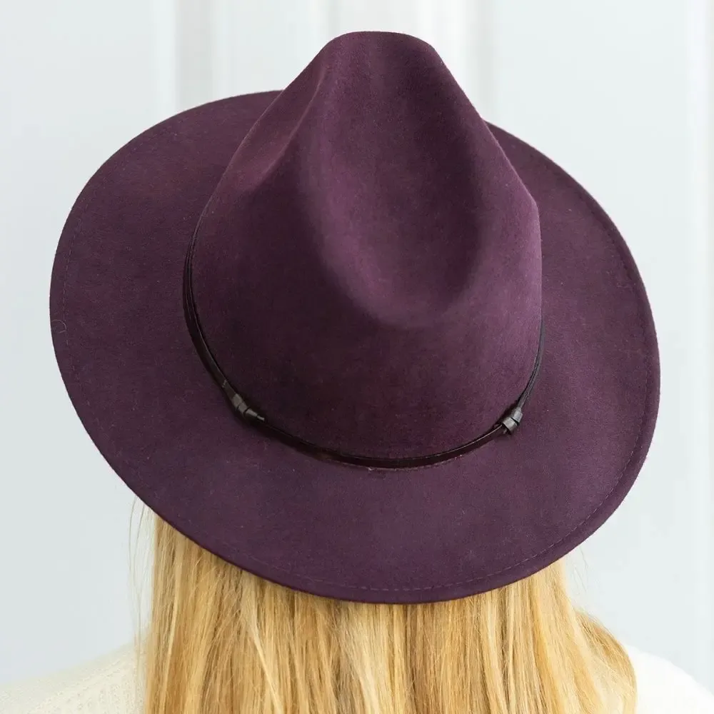 Hats - Chapeau feutre bord large GALON ETHNIC - TRAVAUX EN COURS...