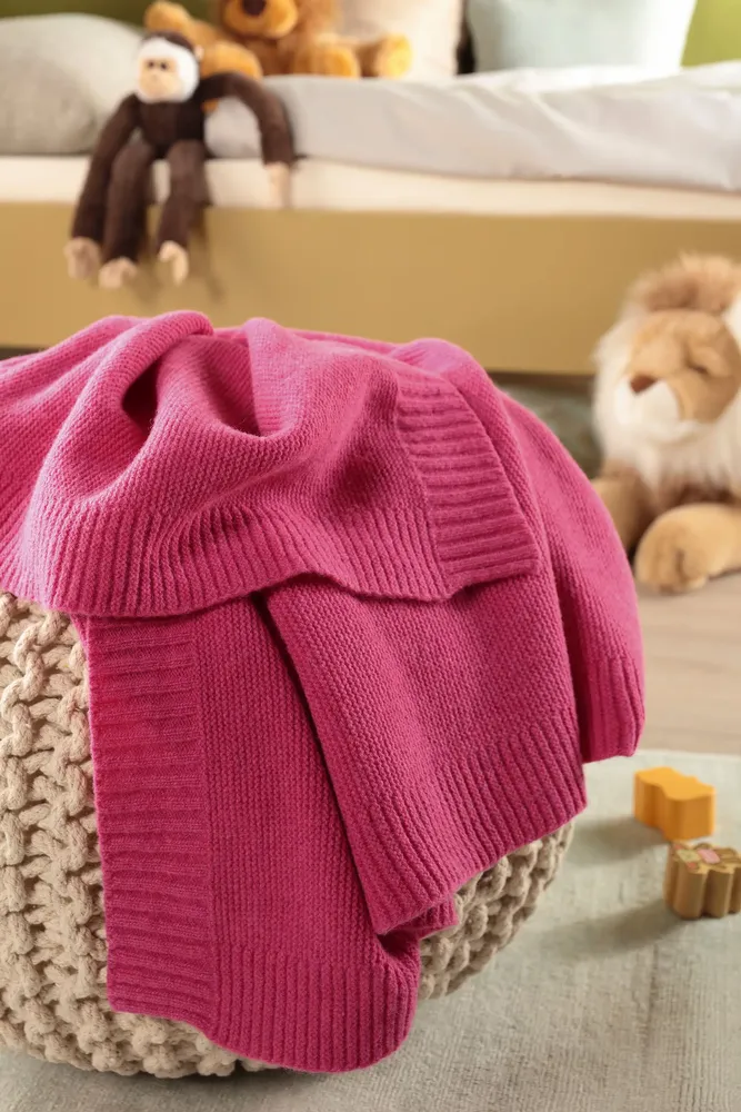 Throw blankets - Knitted blanket for Kids Wool Knit - BIEDERLACK
