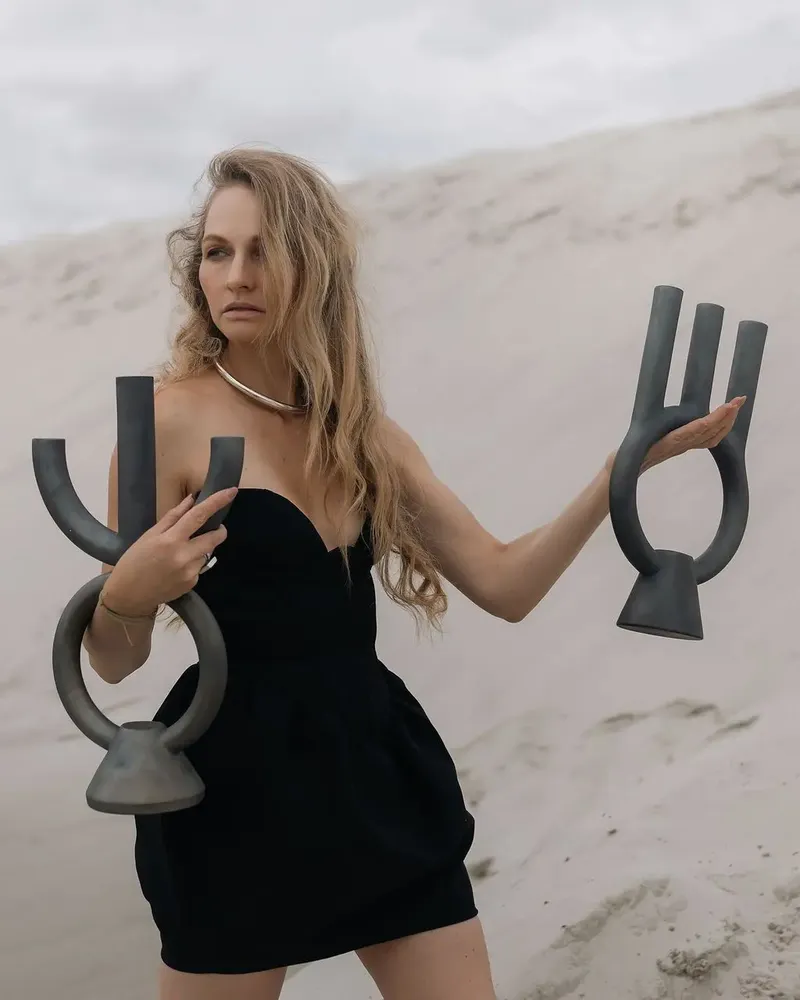 Céramique - Petit bougeoir Guculia.Tini - GALERIE SANA MOREAU