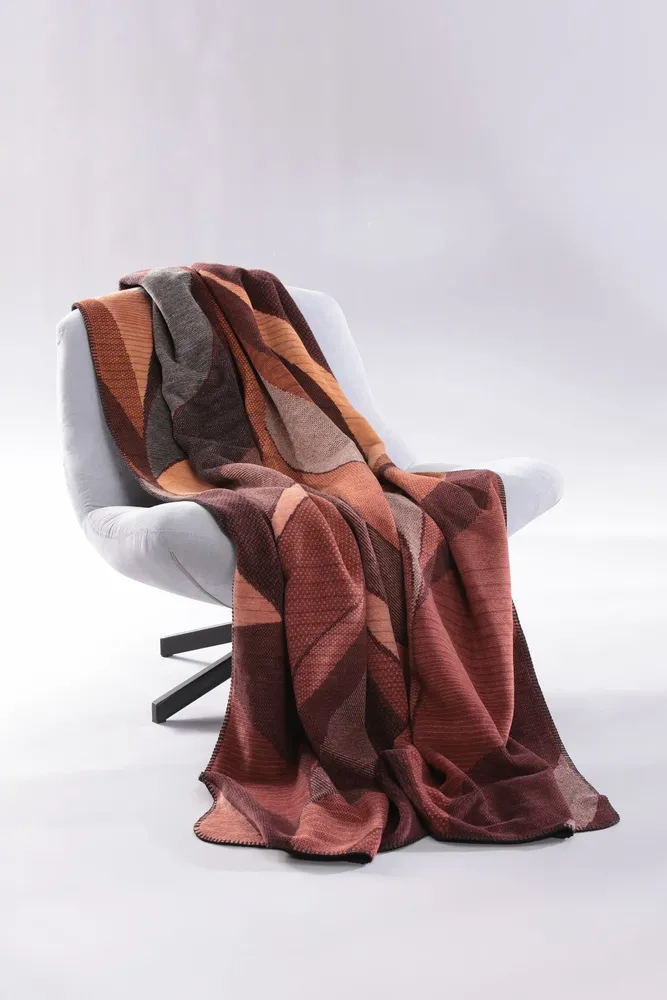Throw blankets - Blanket Autumn Ember - BIEDERLACK