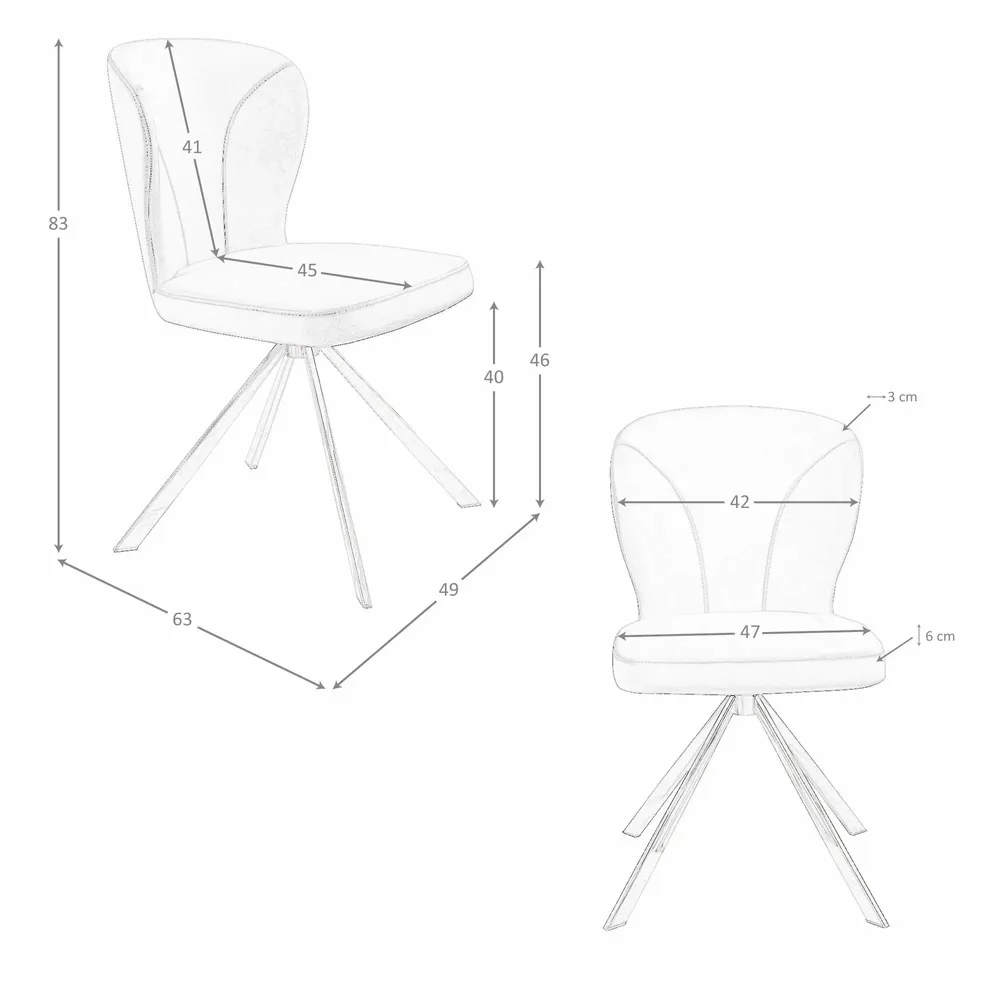 Chaises - Chaise pivotante en simili-cuir vert clair - ANGEL CERDÁ