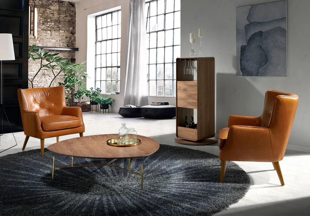 Armchairs - Chester armchair in brown leather - ANGEL CERDÁ