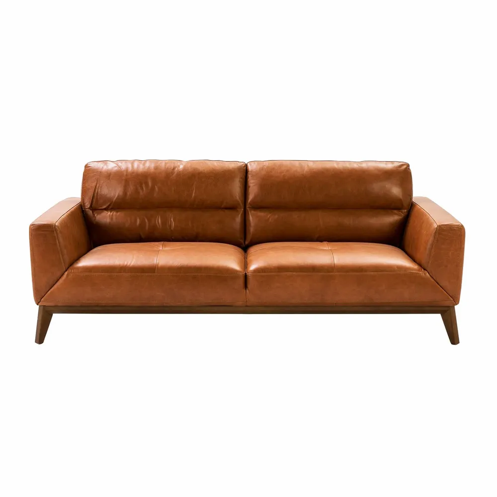 Sofas - 3 seater buffalo cow leather sofa - ANGEL CERDÁ