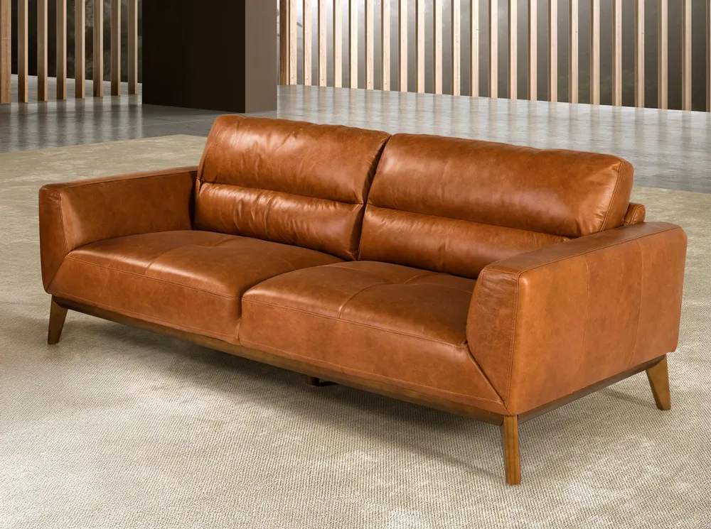 Sofas - 3 seater buffalo cow leather sofa - ANGEL CERDÁ