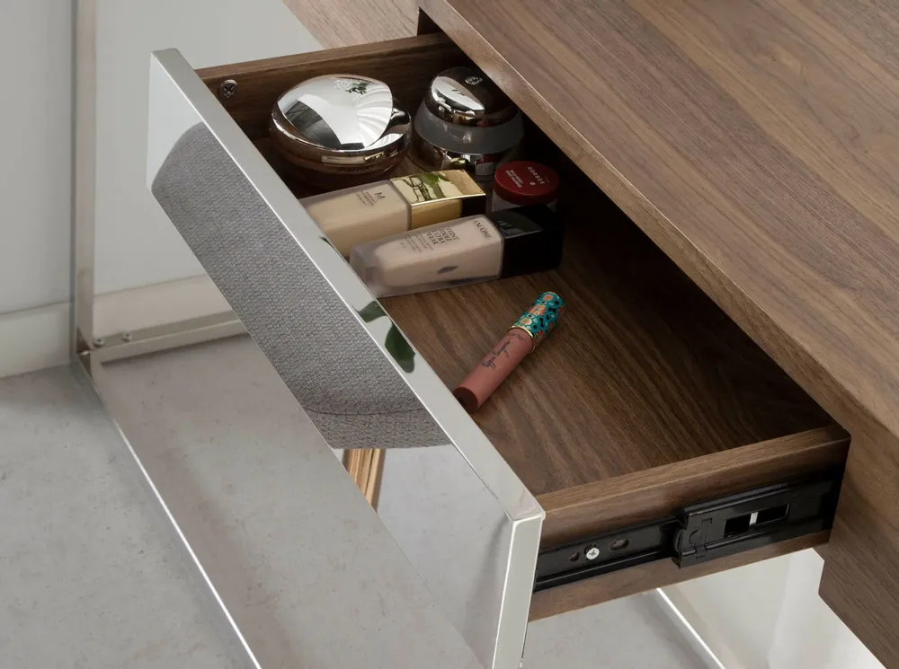 Console table - Walnut and steel console - ANGEL CERDÁ
