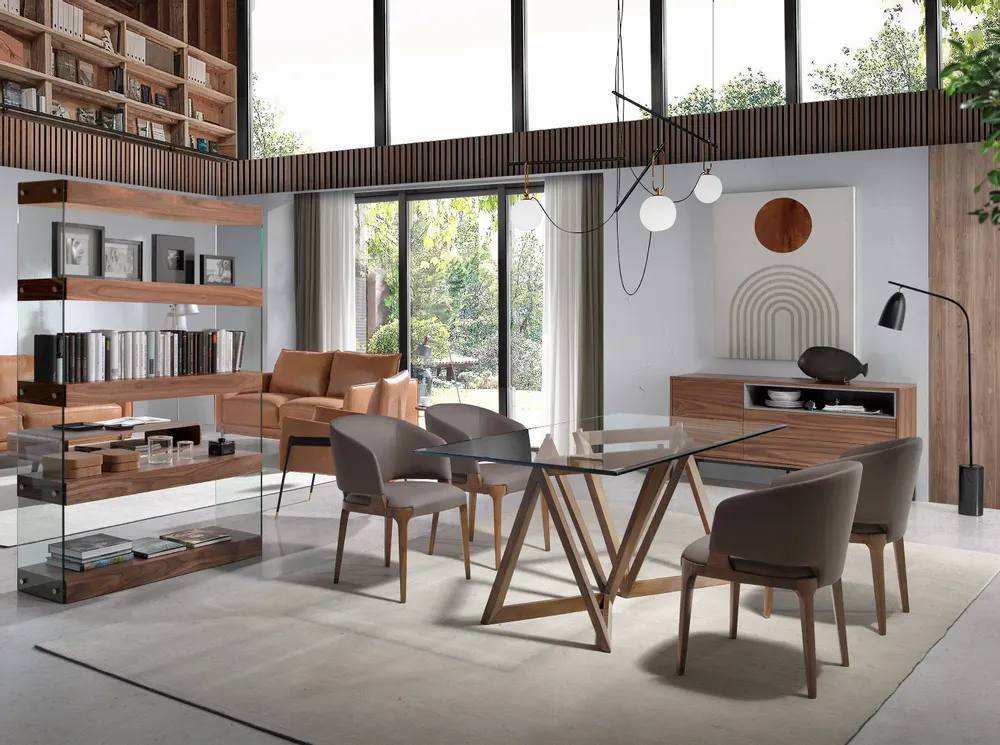 Tables Salle à Manger - Table de salle à manger avec pieds en noyer - ANGEL CERDÁ