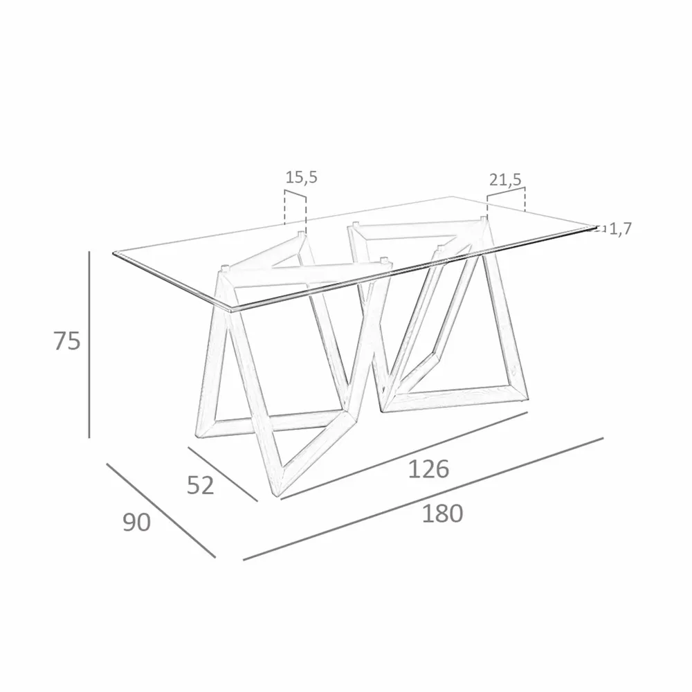 Tables Salle à Manger - Table de salle à manger avec pieds en noyer - ANGEL CERDÁ