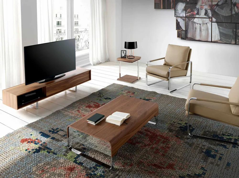 Coffee tables - Walnut wood coffee table - ANGEL CERDÁ