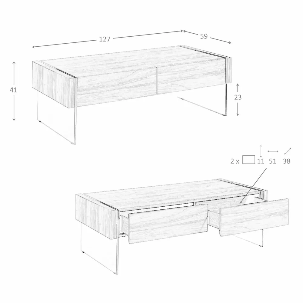 Coffee tables - Glass side coffee table - ANGEL CERDÁ