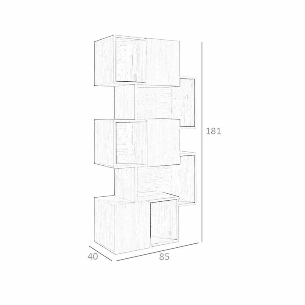 Mobilier et rangements pour bureau - Bibliothèque en bois de noyer avec portes - ANGEL CERDÁ