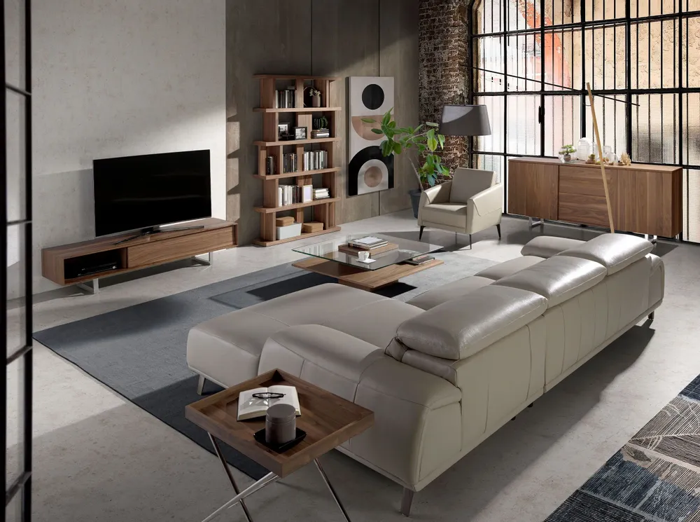 Tables basses - Table basse carrée en noyer - ANGEL CERDÁ