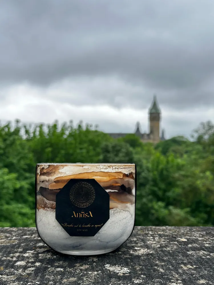 Outdoor decorative accessories - Handcrafted Luxury Soy Wax Candle - Elysium Bliss - ANĀSA COLLECTION