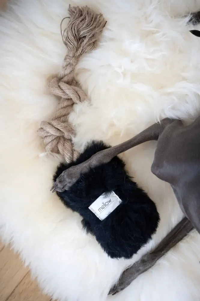 Beds - Square or Rectangular Natural Sheepskin Pet Mat - White - MELLOW CONCEPT STORE