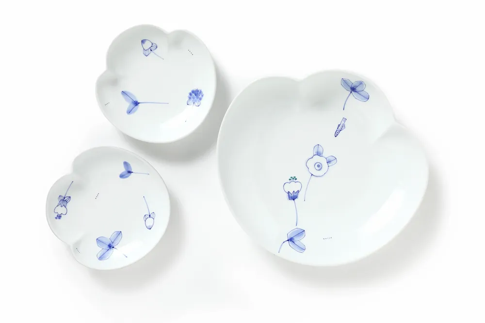 Everyday plates - [Park jae-guk Gallery] White butterfly dish - PARK JAE GUK GALLERY