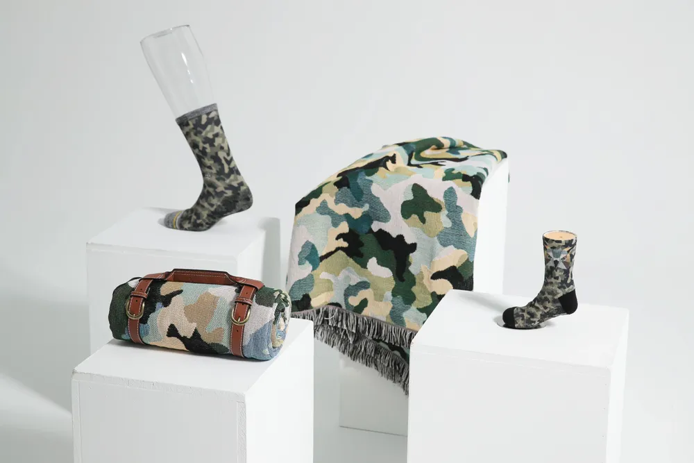 Tissus d'extérieur - RAFAC × Outdoor Nation | Camouflage Socks & Multi-Use Blanket - RAFAC SOCKS