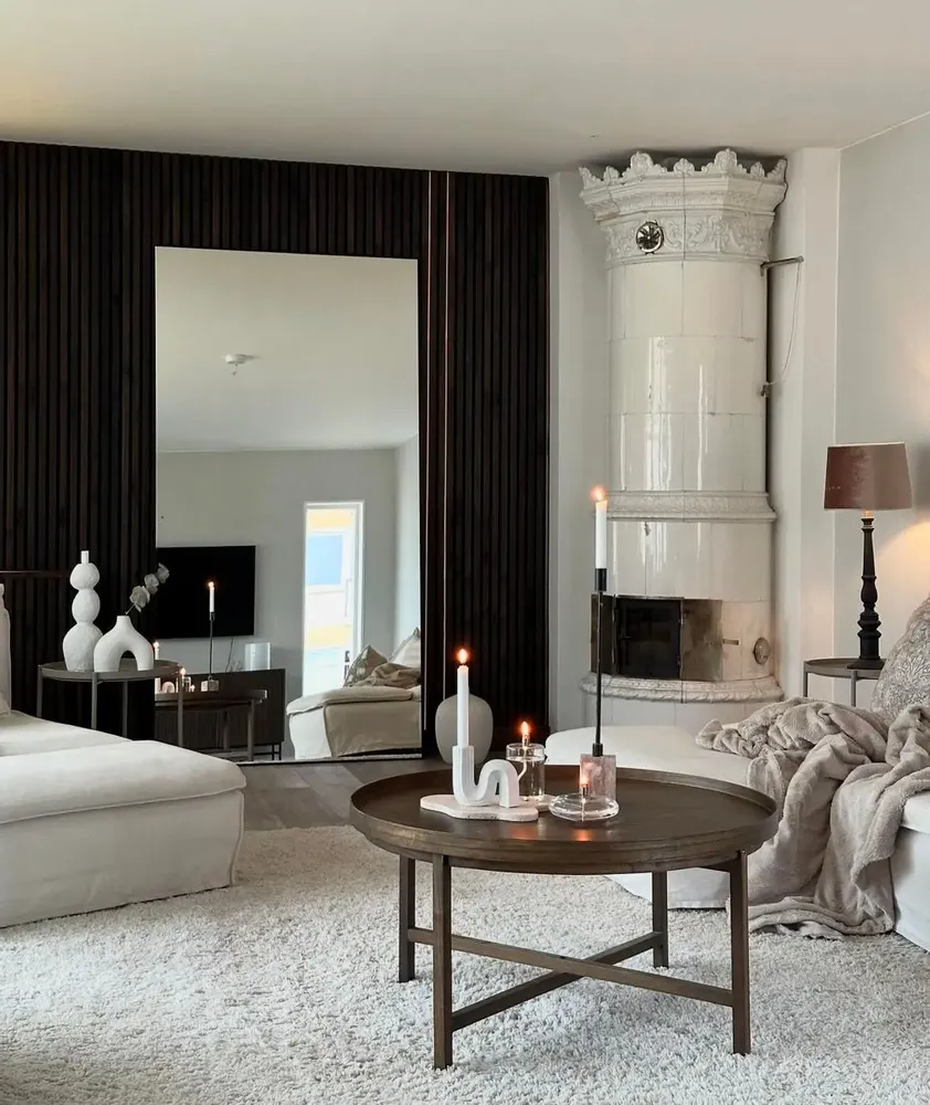 Mirrors - Extra Large Full Length Mirror With Black Frame (130x220cm) - SCANDINAVIAN GLASSFACTORY