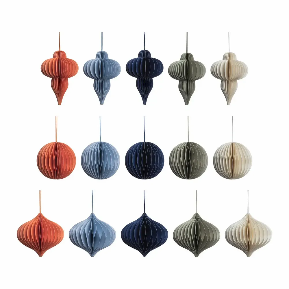 Objets de décoration - Pendentif en papier HUMMING, BALL & DROP - TRANQUILLO