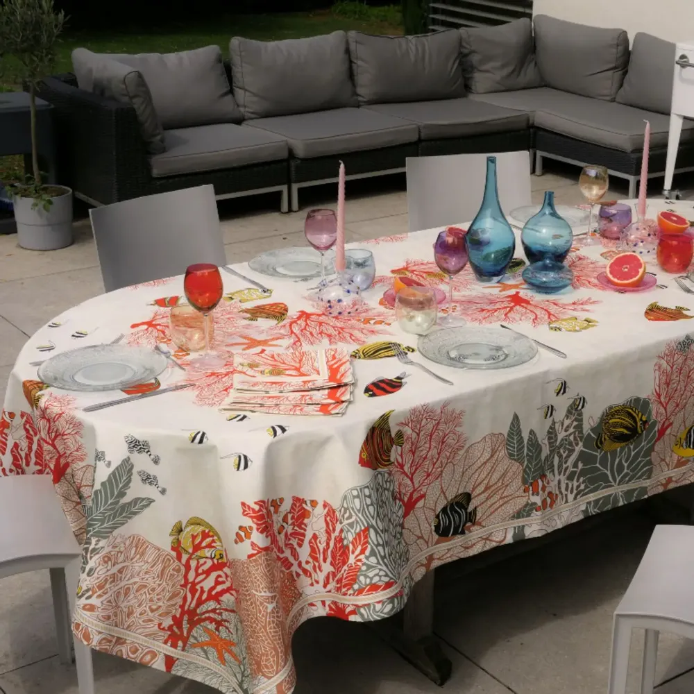 Table linen - Porquerolles tablecloth - BEAUVILLÉ