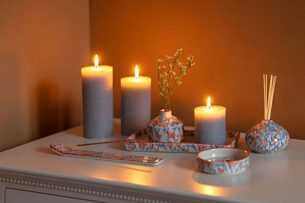 Céramique - Série pour salle de bain DOUCEUR FLORALE - TRANQUILLO