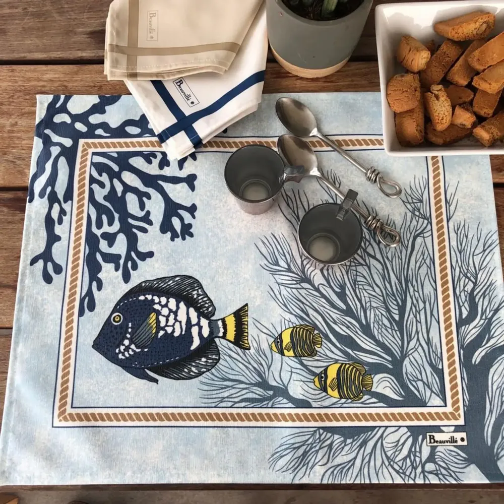 Linge de table textile - Set de table Porquerolles - BEAUVILLÉ