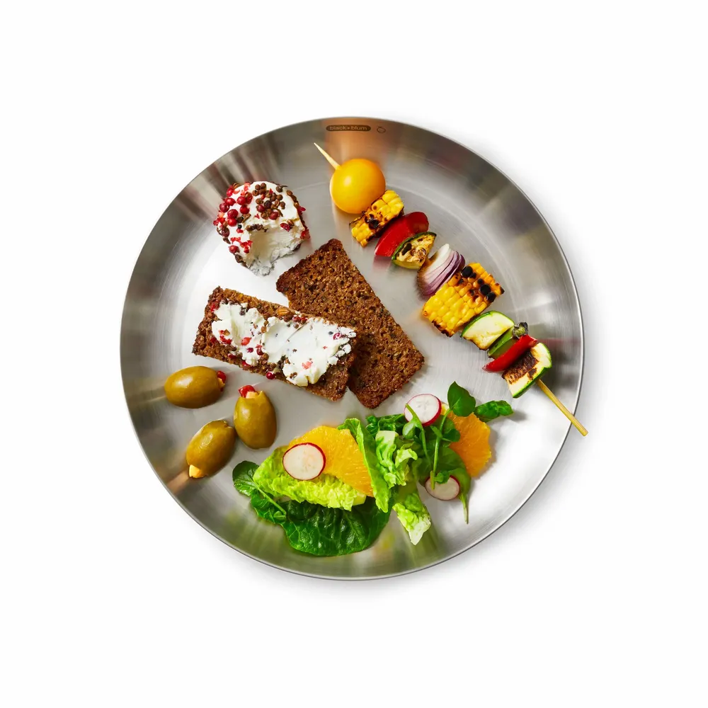 Cuisines de jardin - Ensemble d'assiette - 4 pièces - Acier Inoxydable - BLACK+BLUM EUROPE