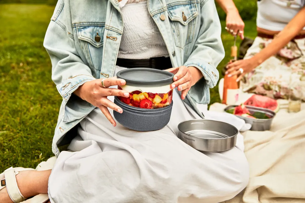Boîtes de conservation - Lunch Box- Boite à Lunch en verre  borosilicaté 750ml - BLACK+BLUM EUROPE