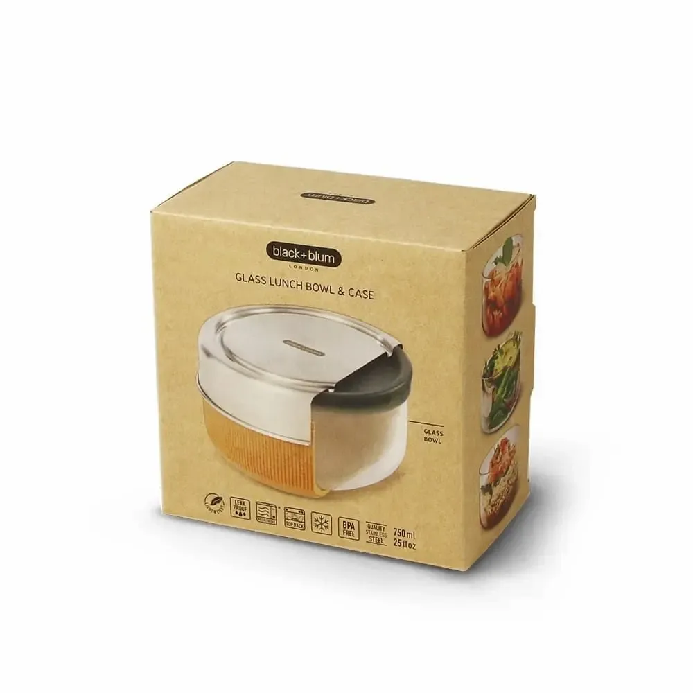 Boîtes de conservation - Lunch Box- Boite à Lunch en verre  borosilicaté 750ml - BLACK+BLUM EUROPE