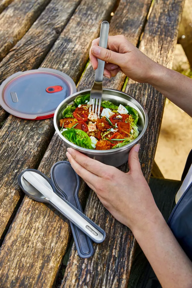 Outdoor kitchens - Multifunction Food Bowl  -Microwave safe Stainless steel round - BLACK+BLUM EUROPE