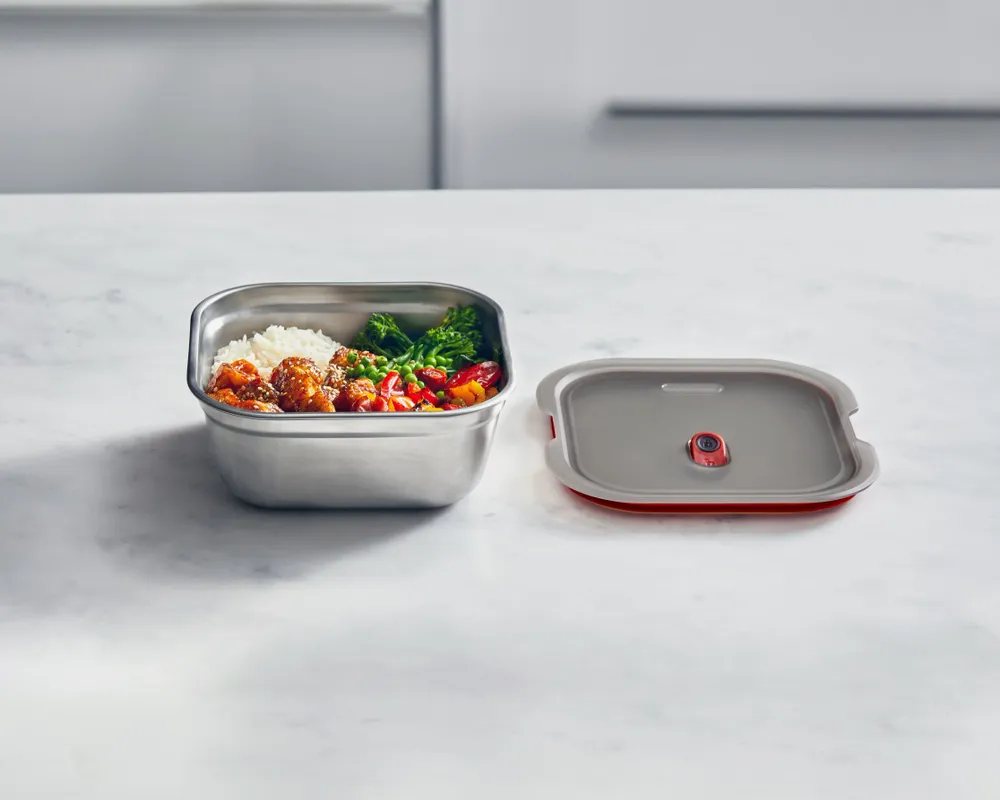 Cuisines de jardin - Boîtes alimentaires multifonctions-Passe au micro-ondes, Carrée - BLACK+BLUM EUROPE